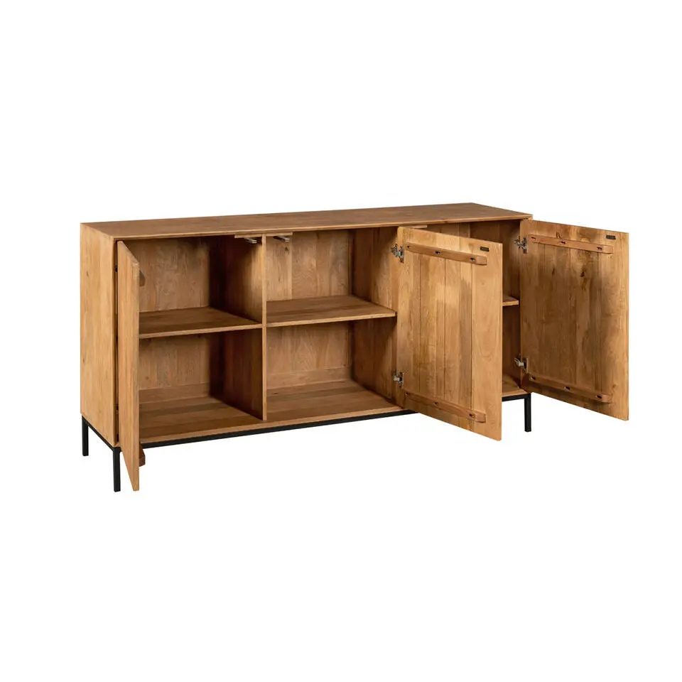 Dressoir Naturel Hout - 165x45x85cm - Madison
