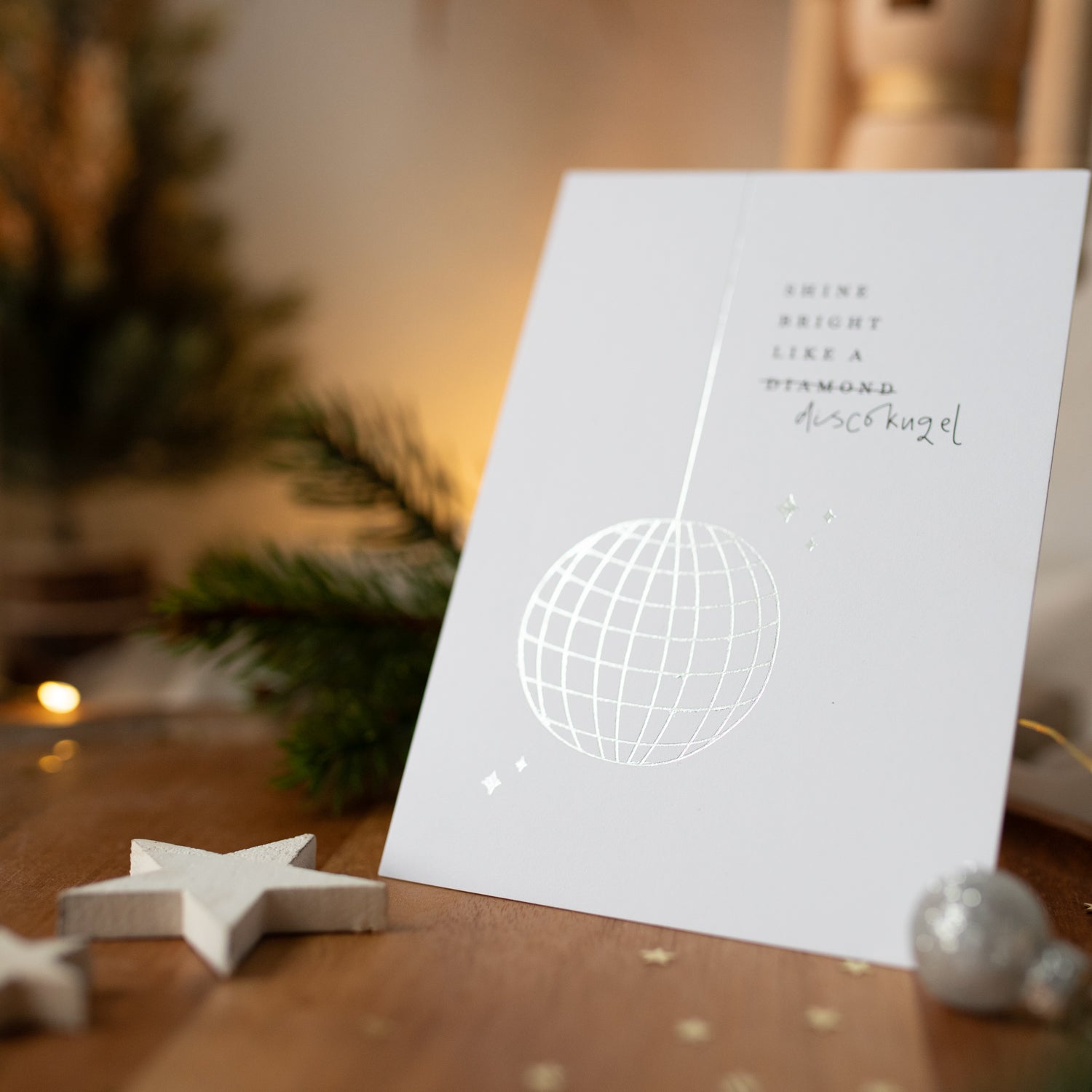 Postkarte „Shine bright