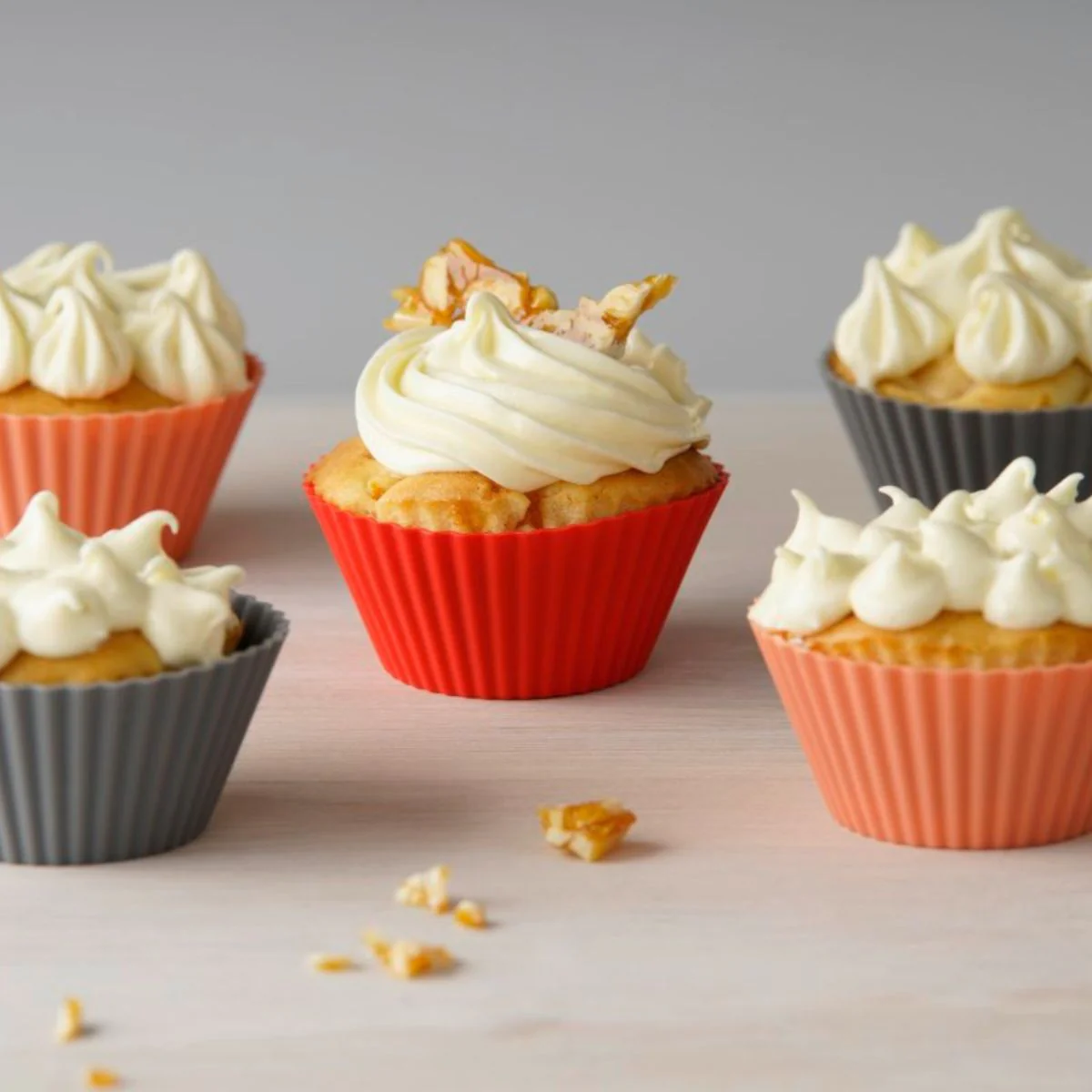 Lot de 12 caissettes muffins en silicone Dr. Oetker Flexxibel Love Dr.
