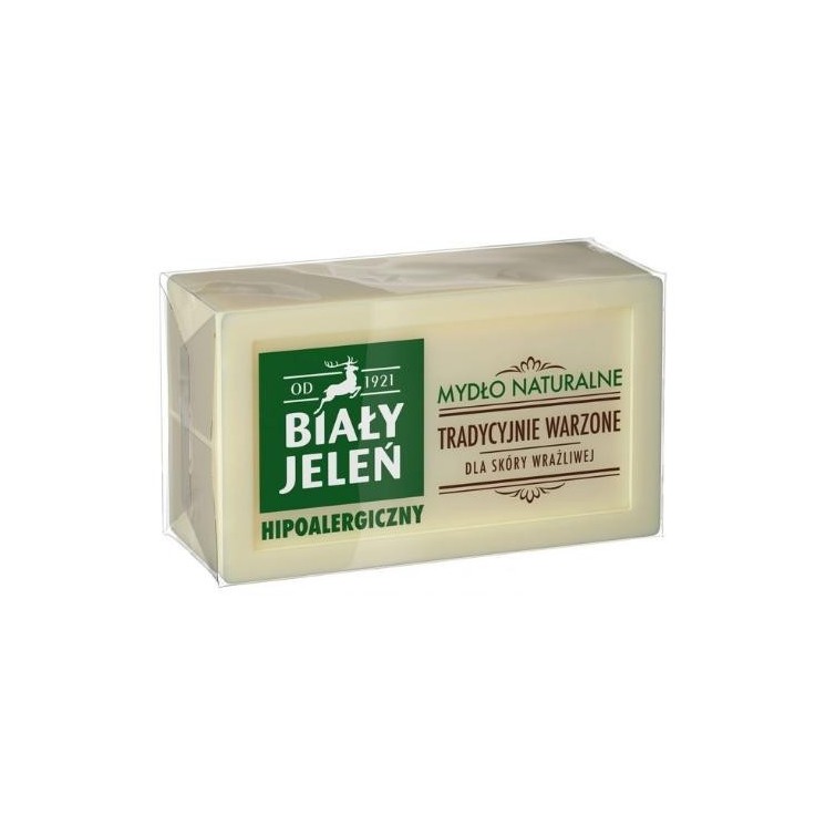 Biały Jeleń Hypoallergeen Natuurlijke zeep in een kubus 150 g