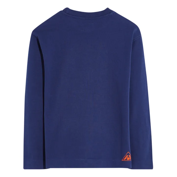 Bellerose T-shirt Manches Longues Poche Camo | Bleu roi