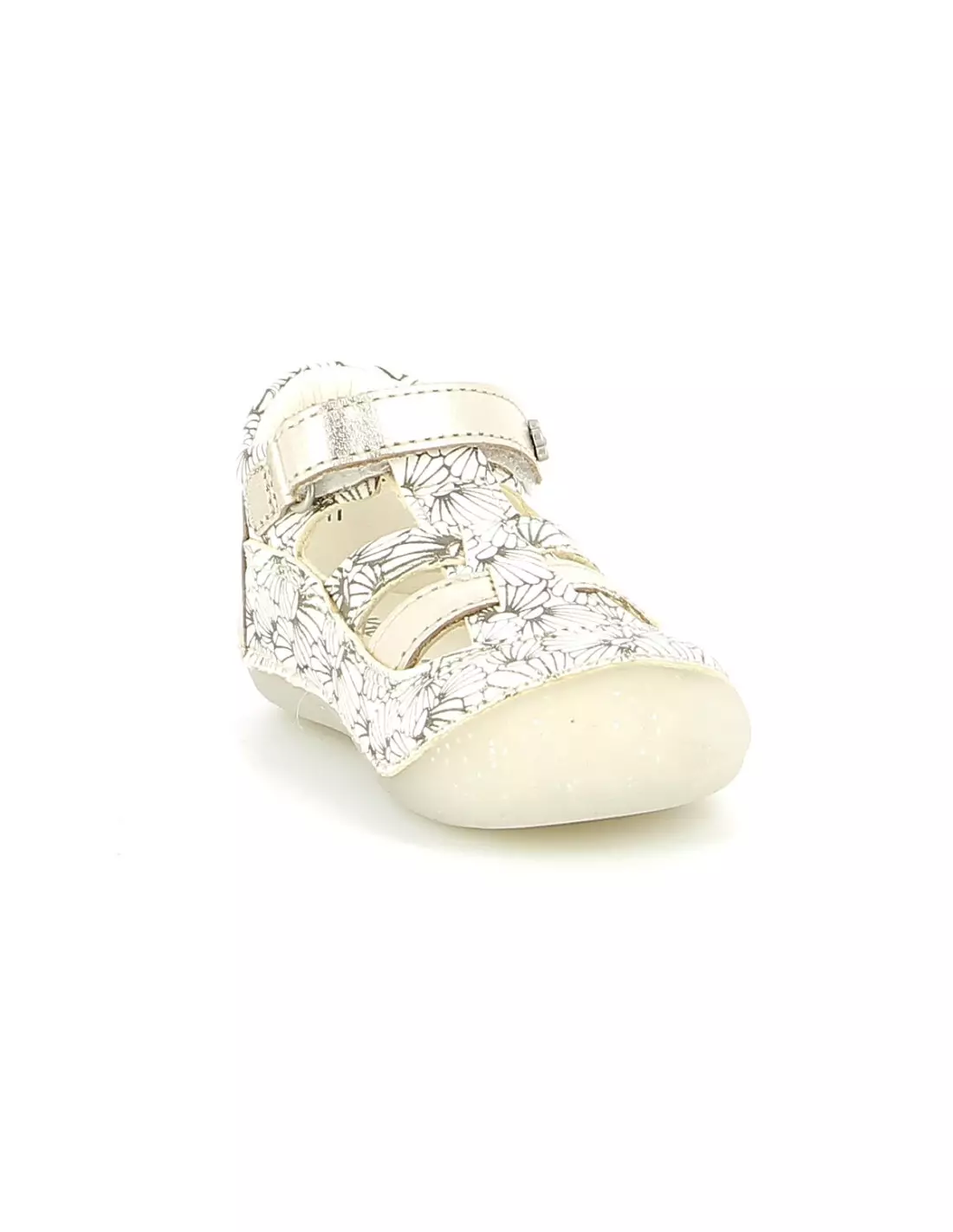 KICKERS SUSHY - Sandales & nu-pieds Blancargentcoquillage