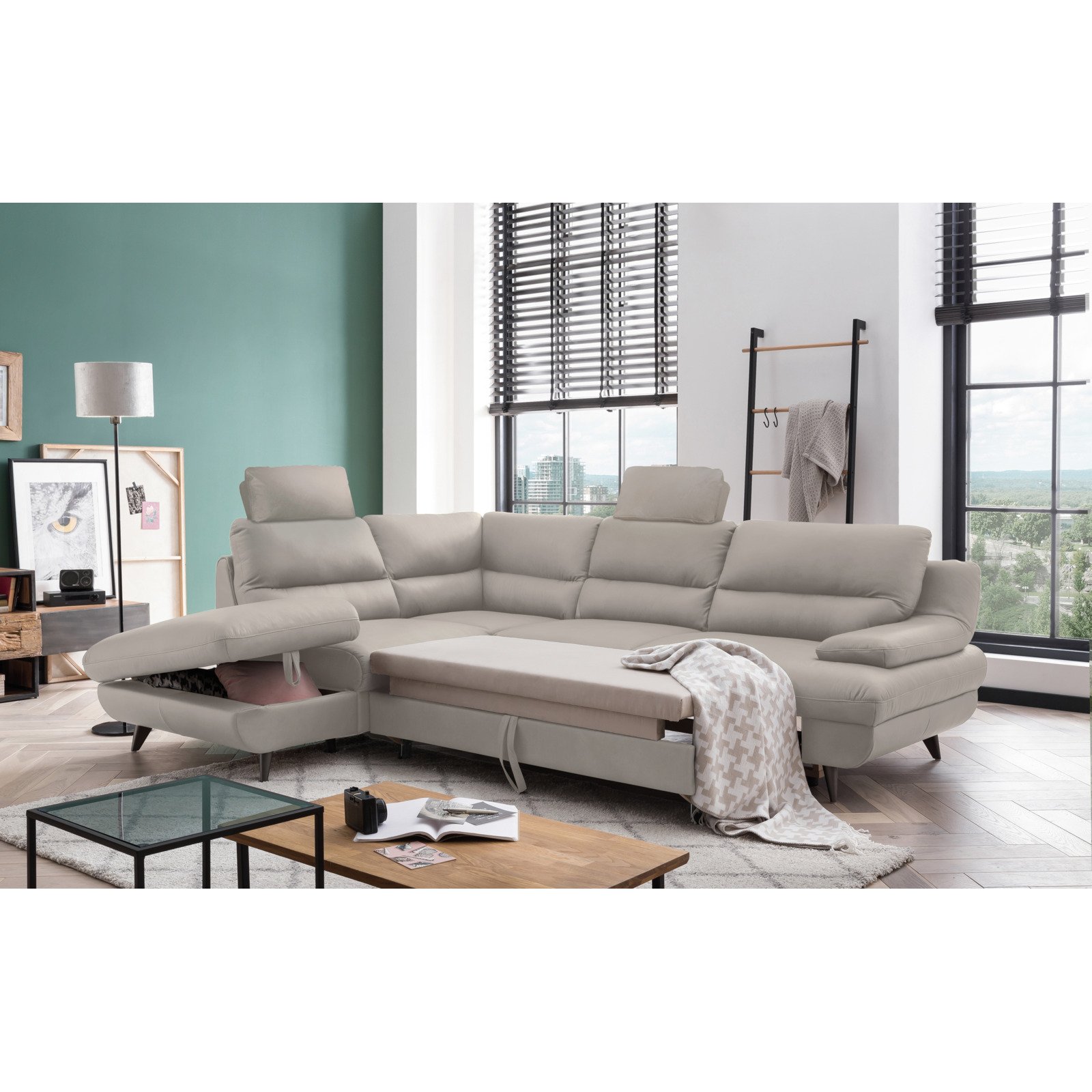 Ecksofa Pike Leder, Ottomane links