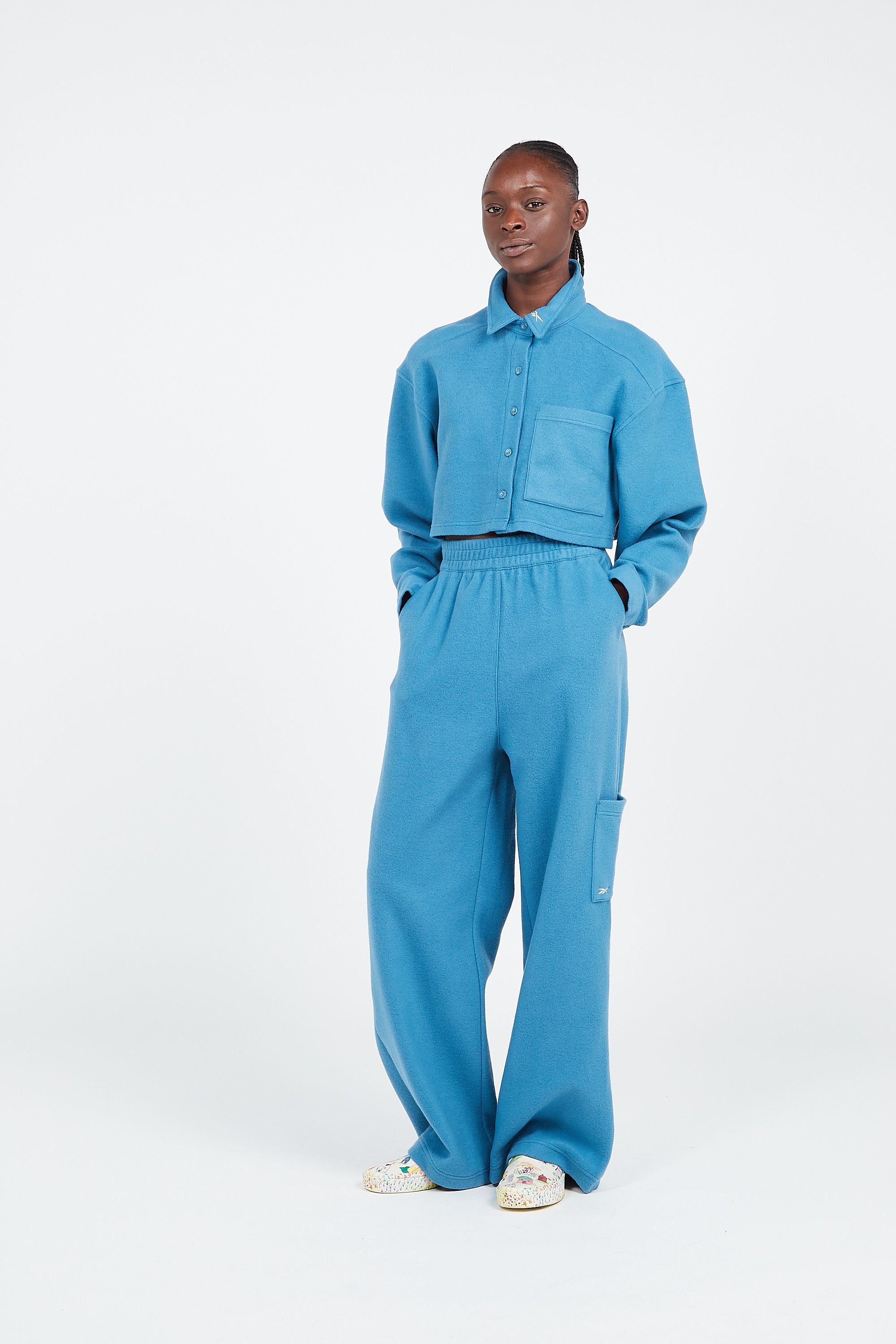 REEBOK Jogging CL WDE FL WIDE LEG  Bleu