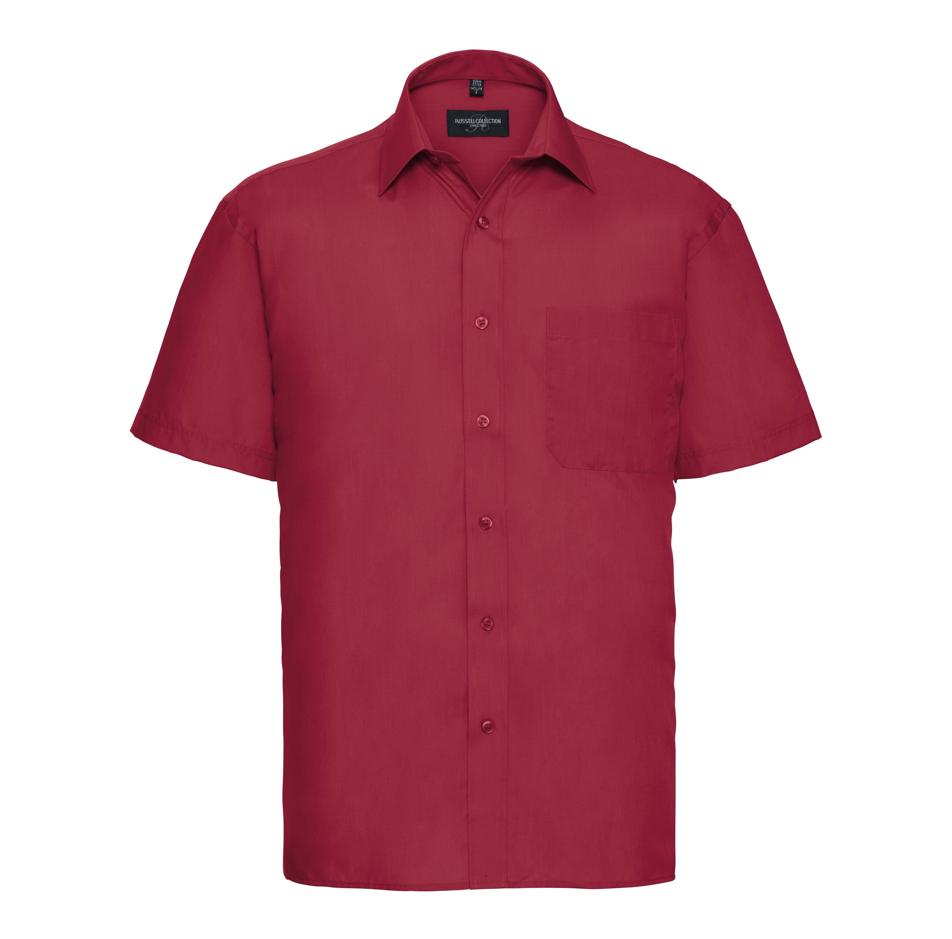 Russell Collection RU935M - Chemise En Popeline Homme Manches Courtes