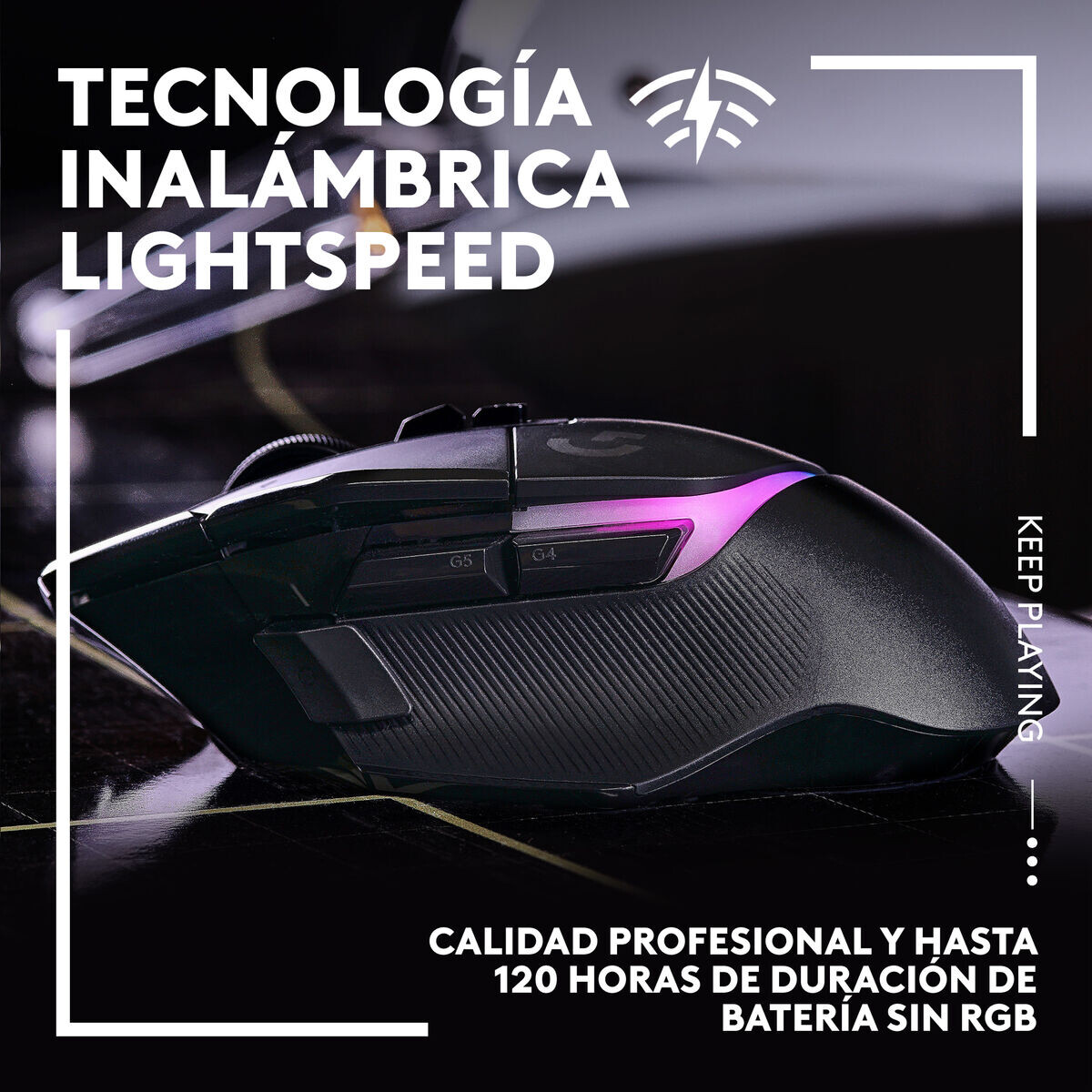 Logitech - G502 X Plus Rgb Gaming Mus - Sort - 25.600 Dpi