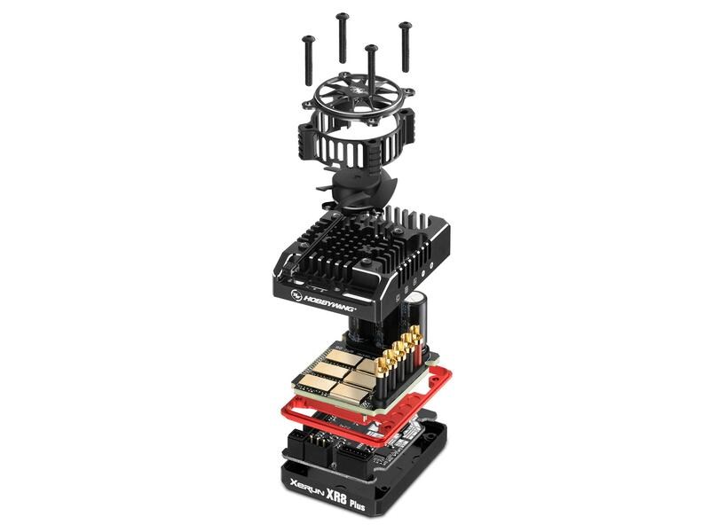 Hobbywing Brushless Regler Xerun XR8 Plus G2S 200A, 2-6S Brushless Sensored / Sensorless ESC für Modelle im Massstab 1:8
