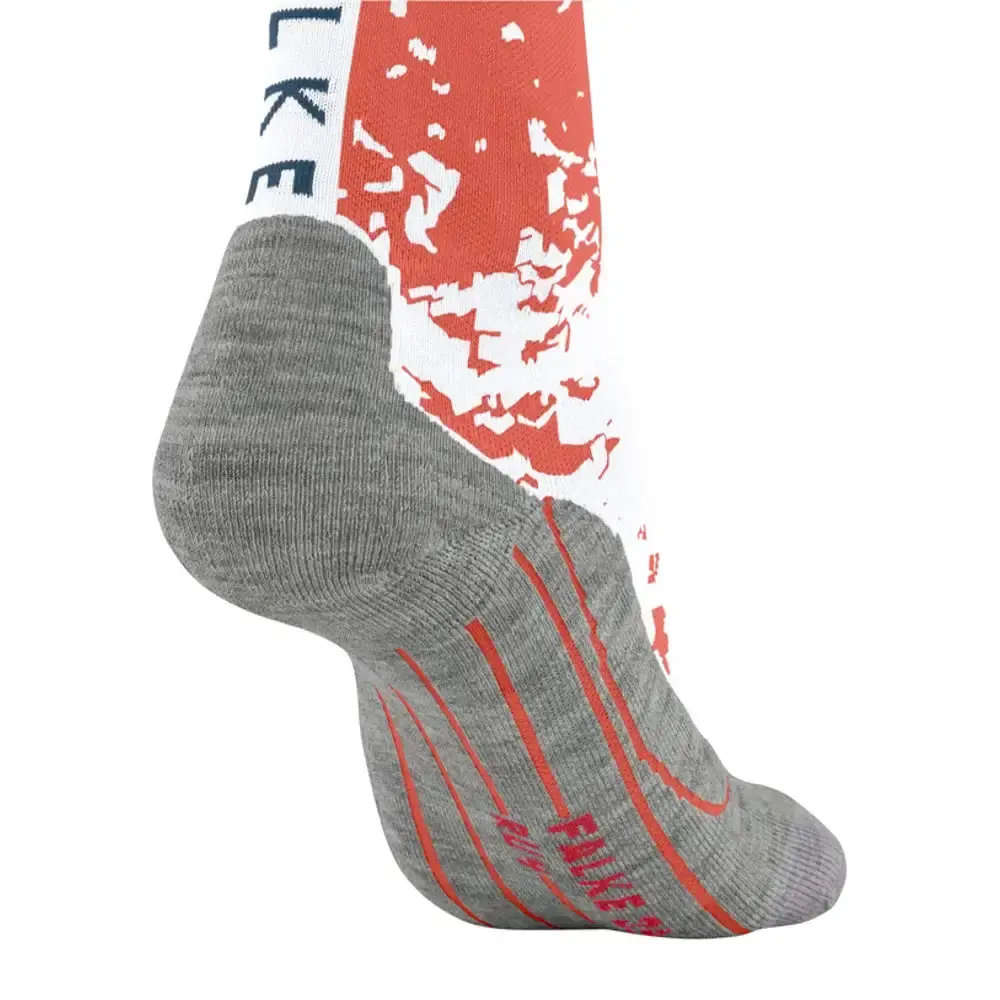 Falke RU4 Endurance Hardloopsokken Rood/Wit Dames