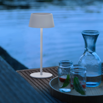 Brilliant USB oplaadbare tafellamp Picco 4W wit