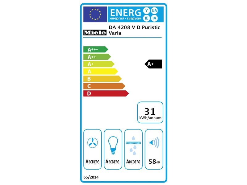 Miele Inselhaube DA 4208 V D Puristic Varia 3   intensiv St Dunstabzugshaube