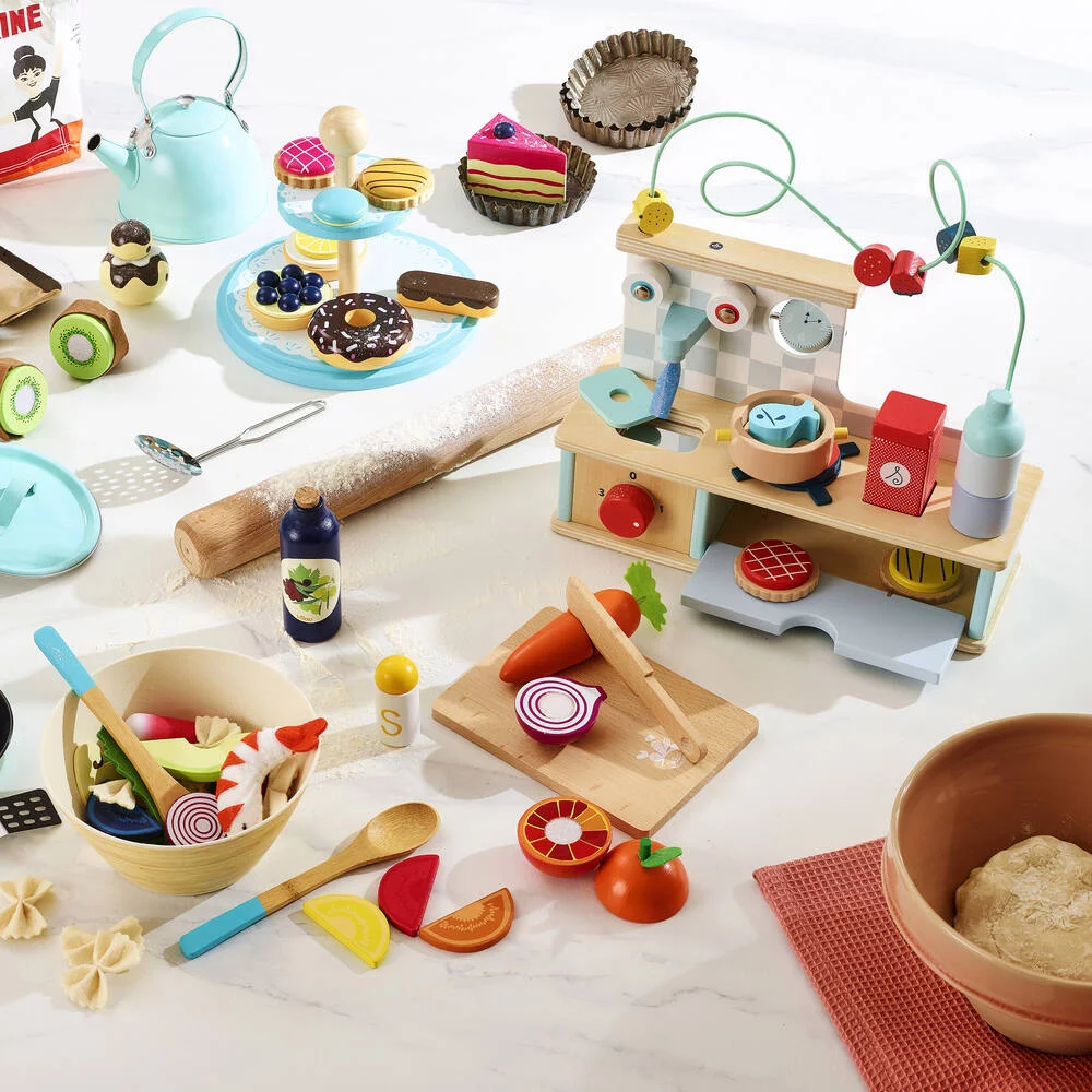 CUISINE D'ÉVEIL MULTI-ACTIVITÉS EN BOIS