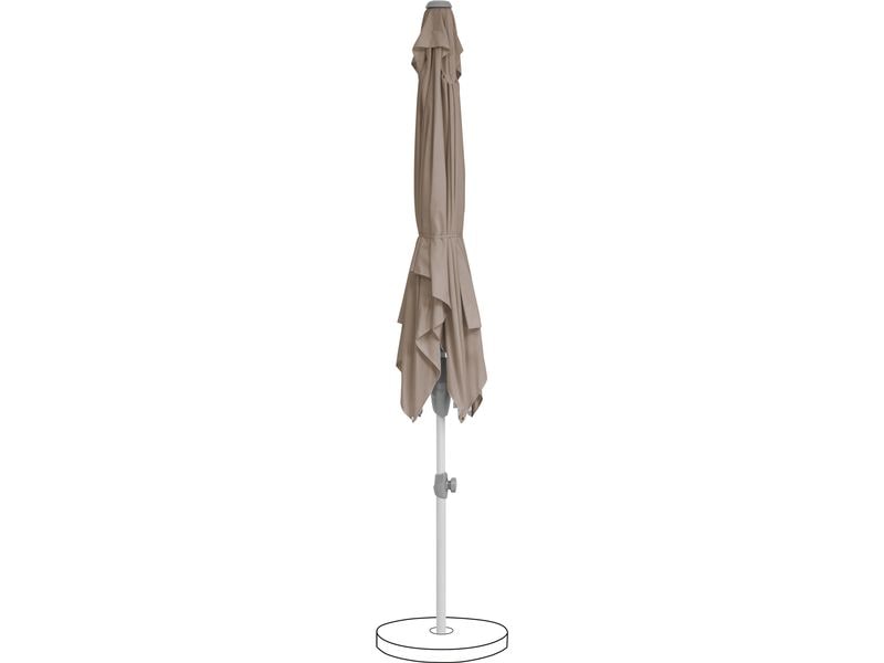 Suncomfort by Glatz Sonnenschirm Shell Turn, 250 x 200 cm, Sonnenschirm