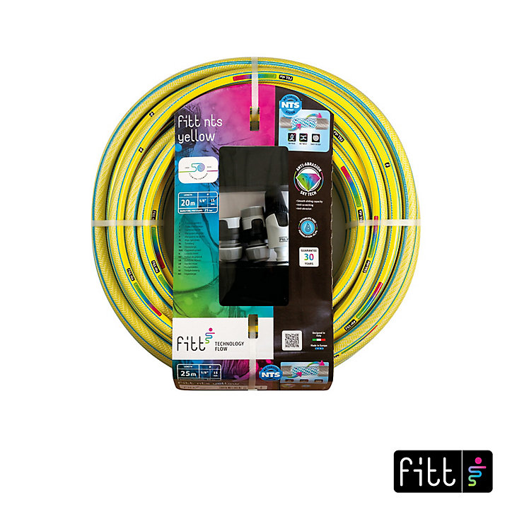 Tuyau d'arrosage Fitt NTS yellow ø15 mm L.20 m, avec accessoires