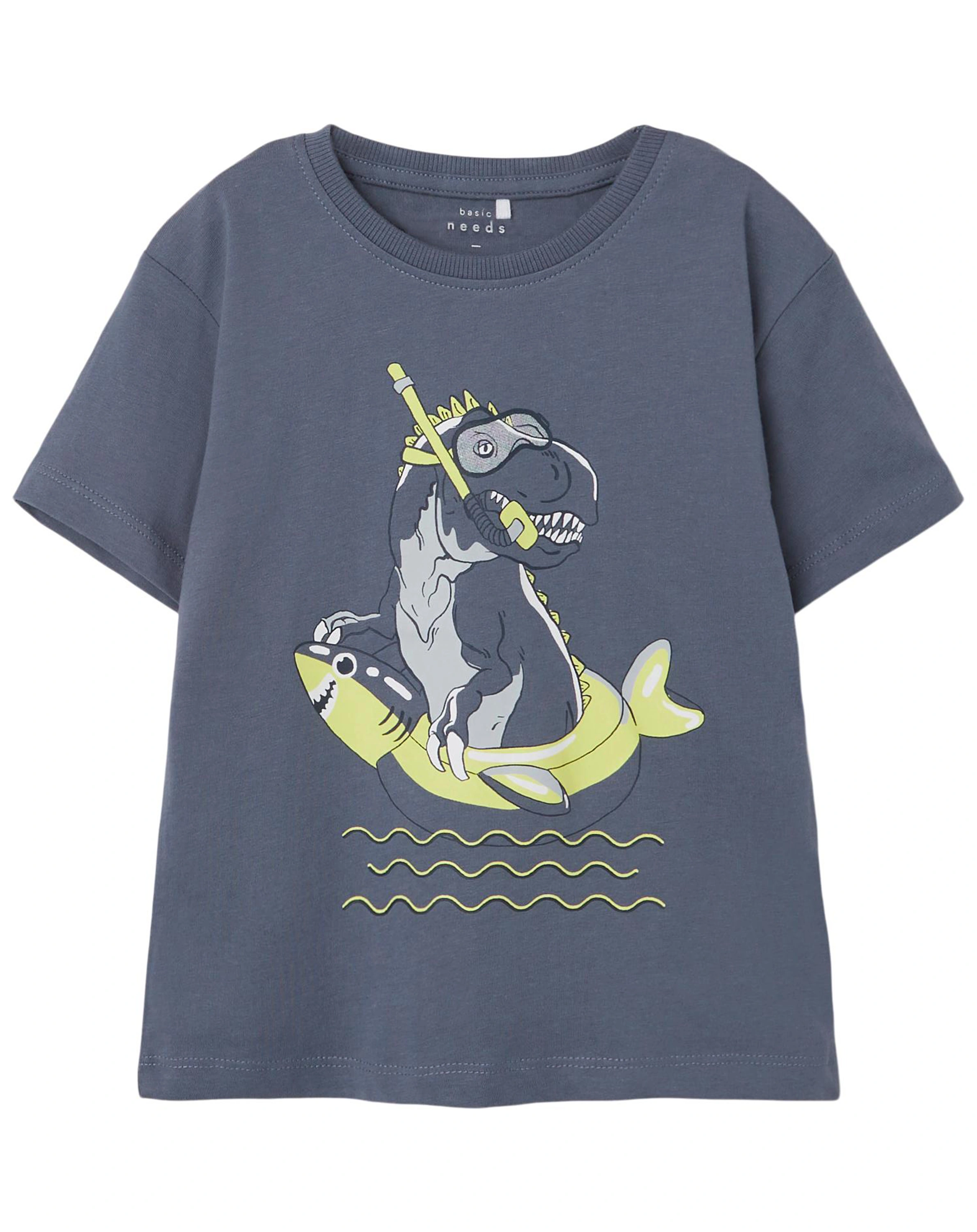 T-Shirt NMMVAGNO in grisaille