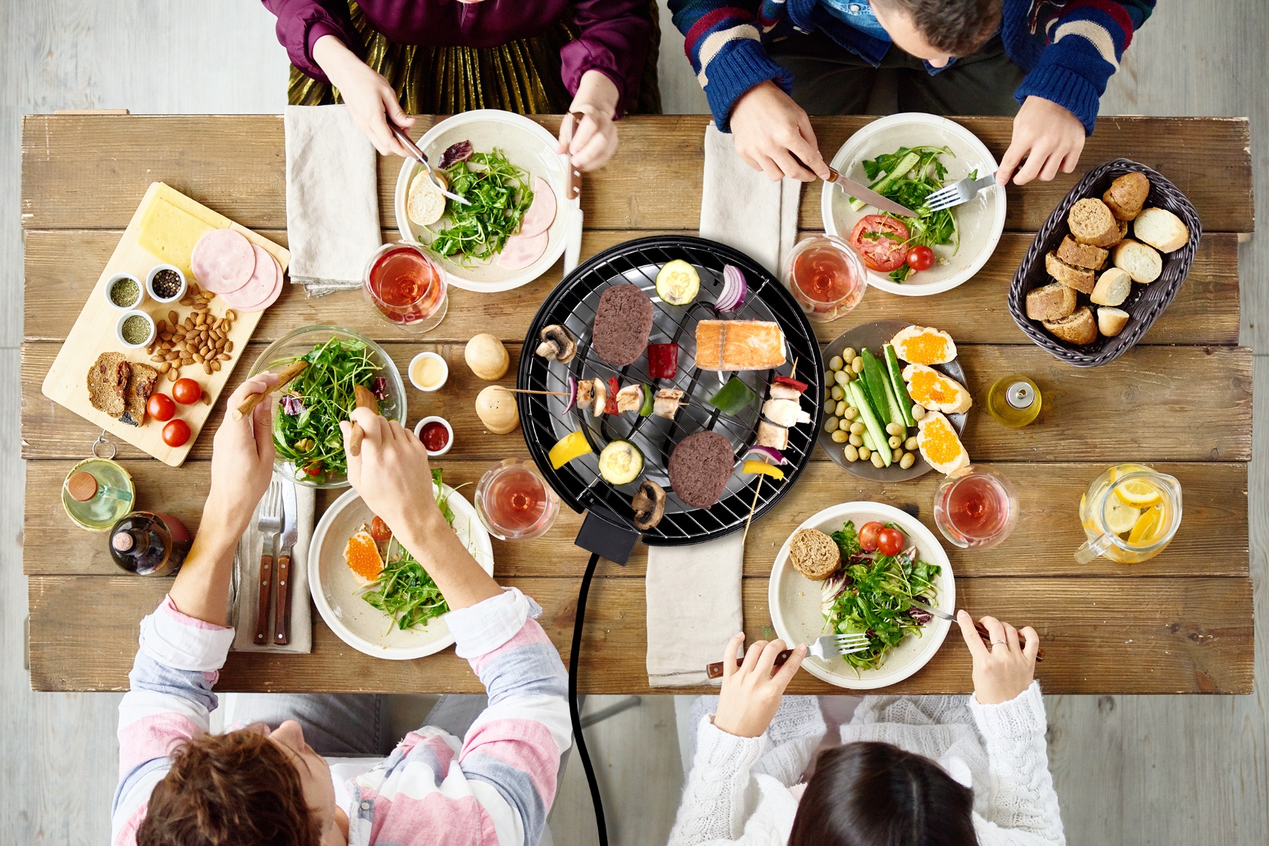 Alpina Elektrische ronde tafel BBQ 18209