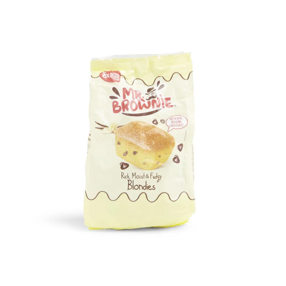 Lot de 8 sachets individuels Mr. Brownie Blondies vanille chocolat 200g