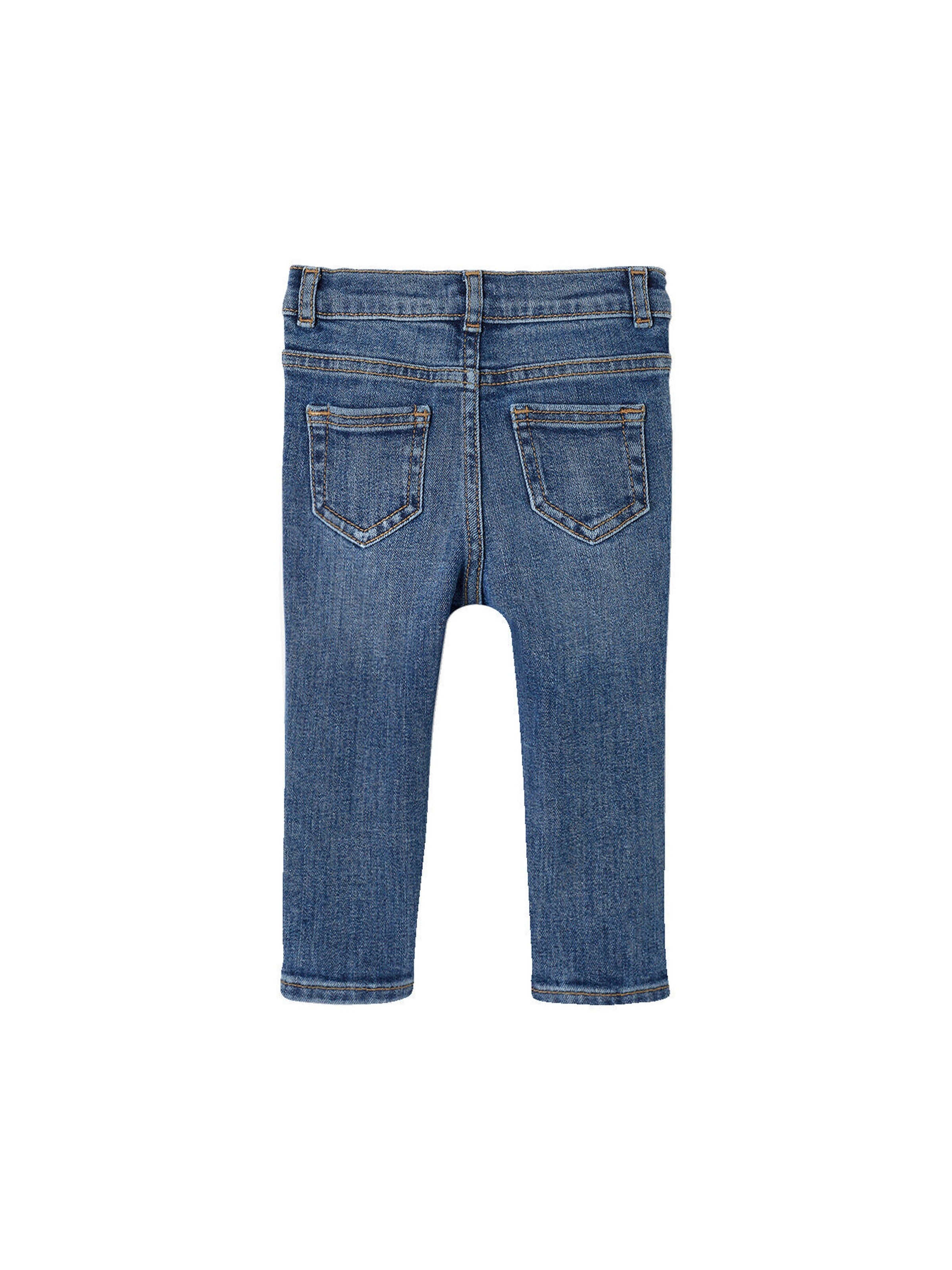 Vertbaudet Gerade Baby Jeans BASIC, Bundweite verstellbar blue stone