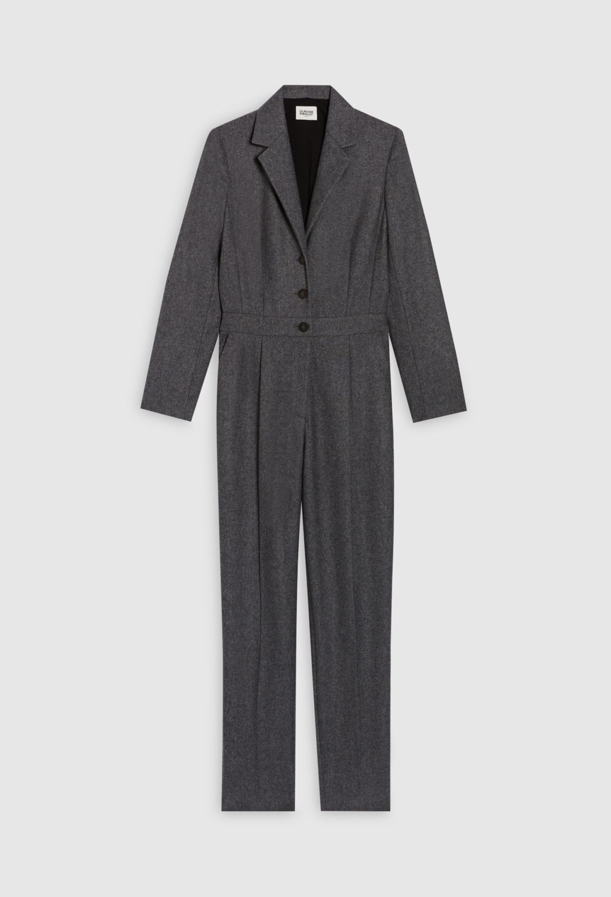 Combipantalon manches longues gris chine