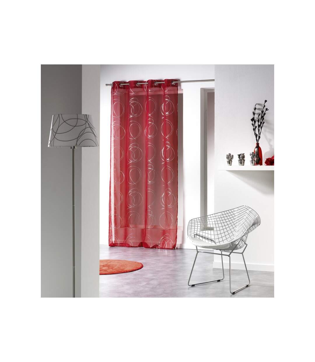 Rideau Voilage Bully 140x240cm Rouge