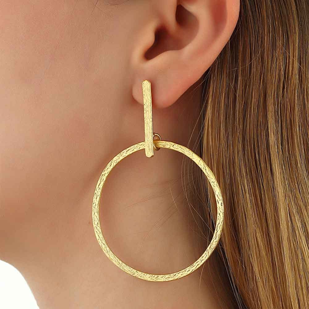 Boucles d'oreilles - Laiton plaqué or