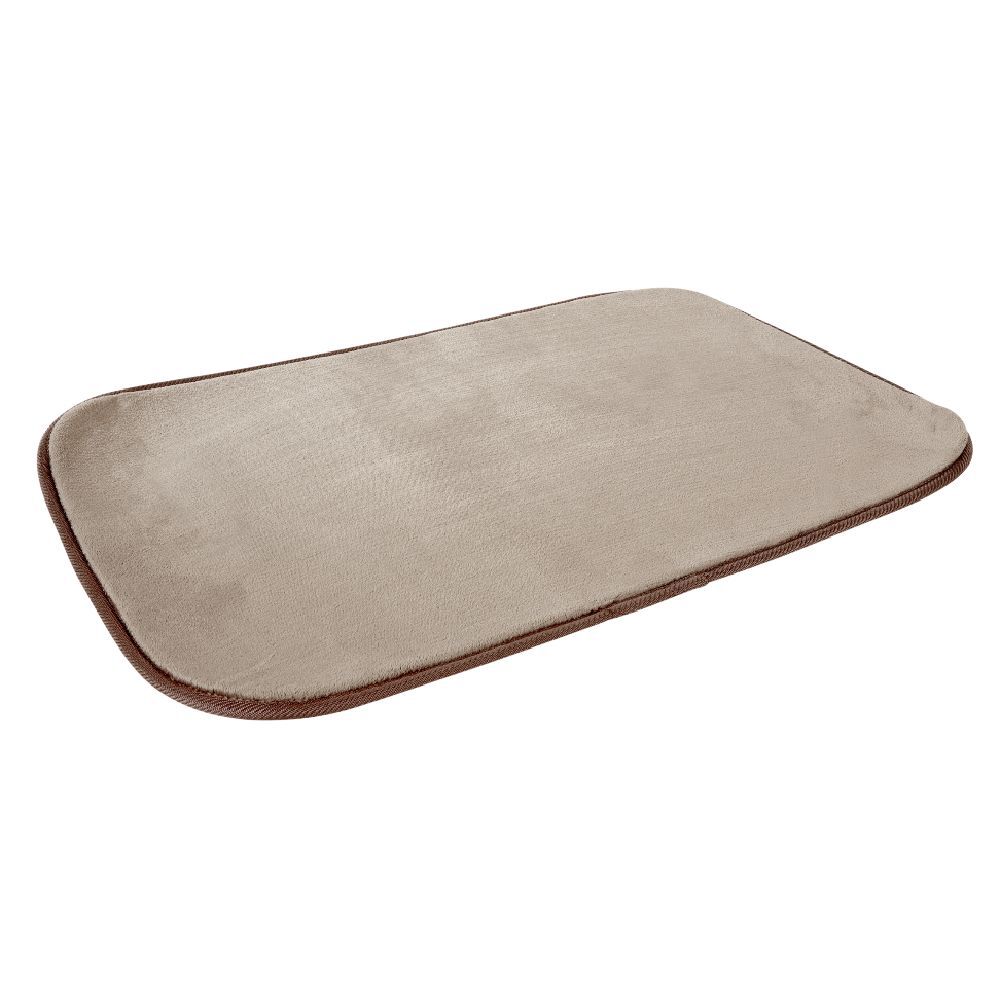 Tapis rectangulaire uni gris 90x130 cm