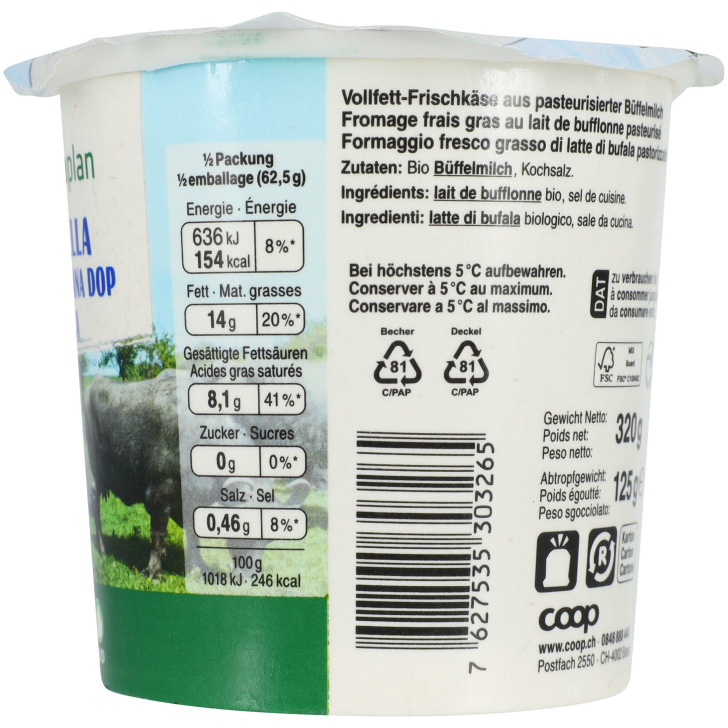 Naturaplan Bio Mozzarella di bufala DOP