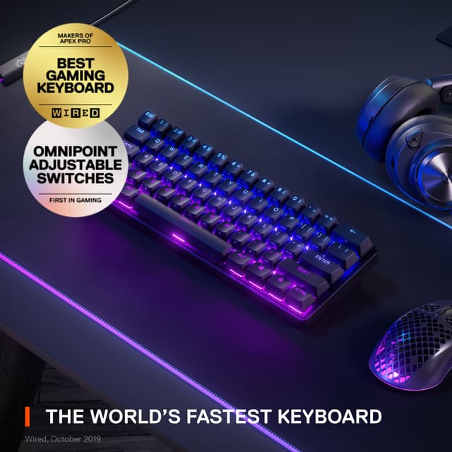 SteelSeries Apex Pro Mini trådløs gaming tastatur