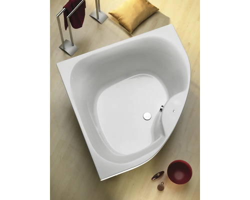 OTTOFOND Tirana bad 150 x 150 cm wit glanzend glad 861401