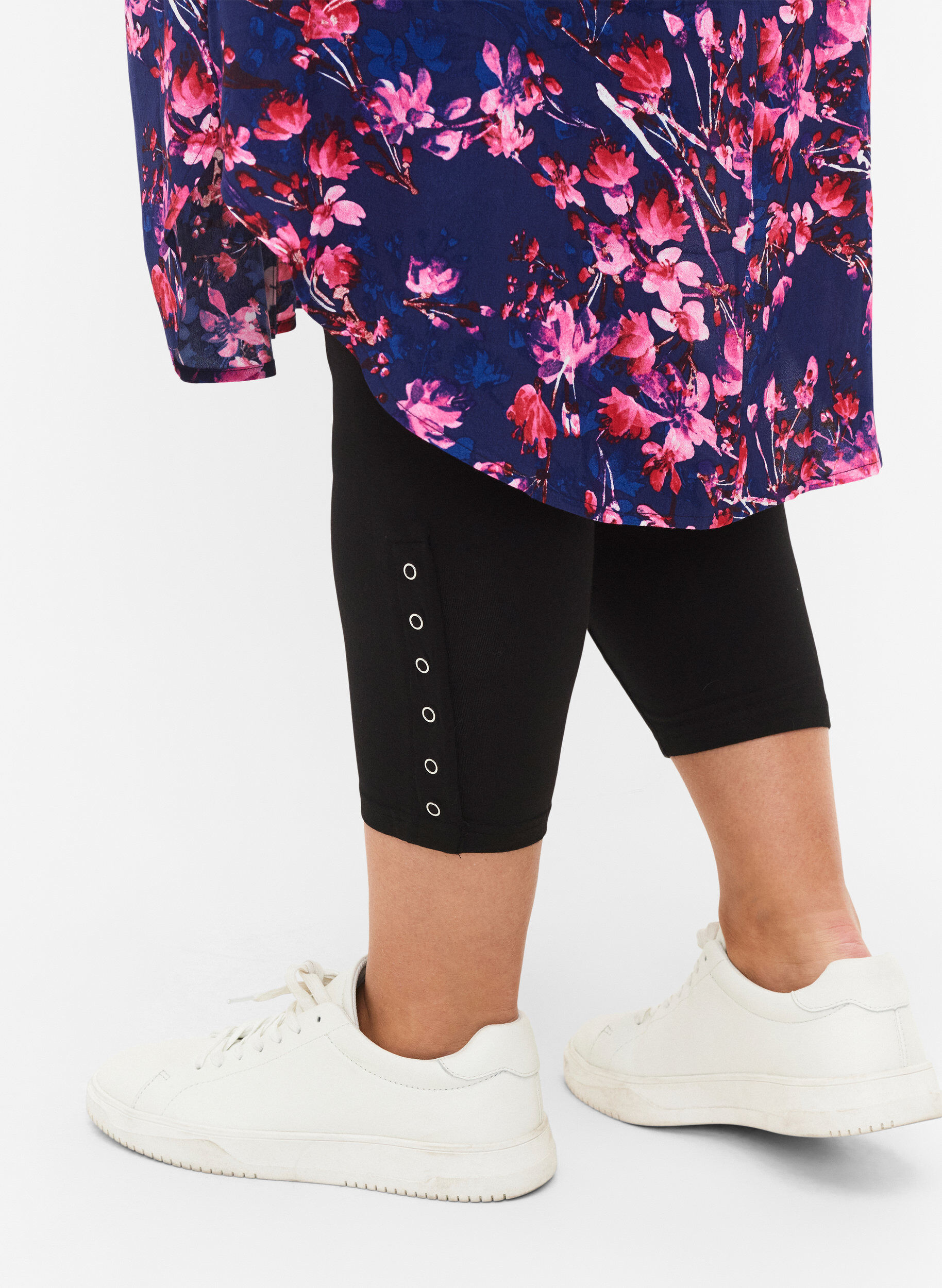 3/4 leggings med knapper