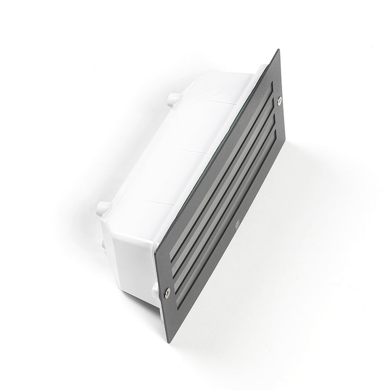QAZQA Set van 4 moderne inbouwlamp donker grijs IP44 - Hurricane