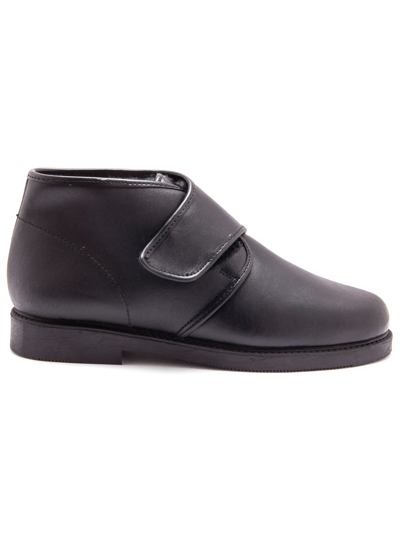 Bottillons cuir fourrés extra larges