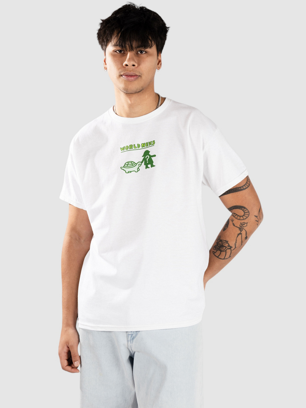 A.LAB World News T-Shirt white