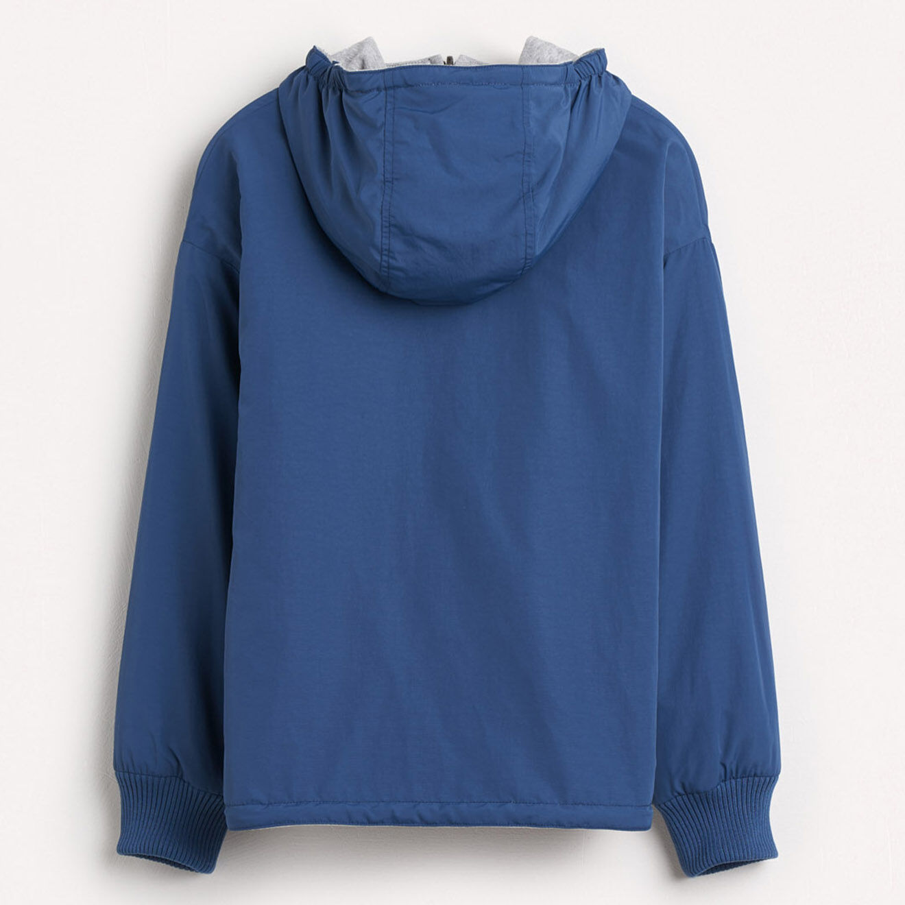 Bellerose Veste coupe-vent légère Henrik à capuche bleu foncé
