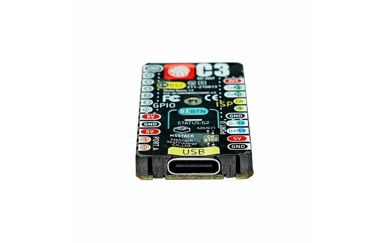 Entwicklerboard M5Stamp C3 Mate , 5 StückUltra kompaktes Entwicklerboard mit RISC-V Prozessor