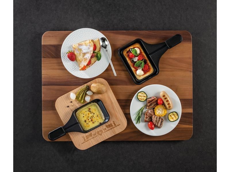 Koenig Racletteofen für 8 Personen Pizza/Raclette-Grill 4-in-1