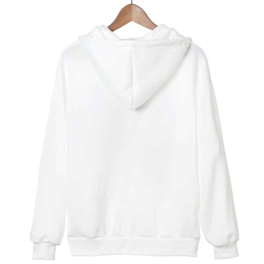 Sensarra - Rib Cage Print Hoodie met Ritssluiting