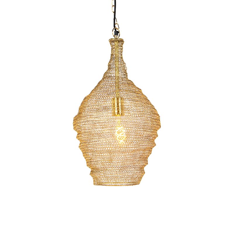 Oosterse hanglamp goud 30 cm - Nidum