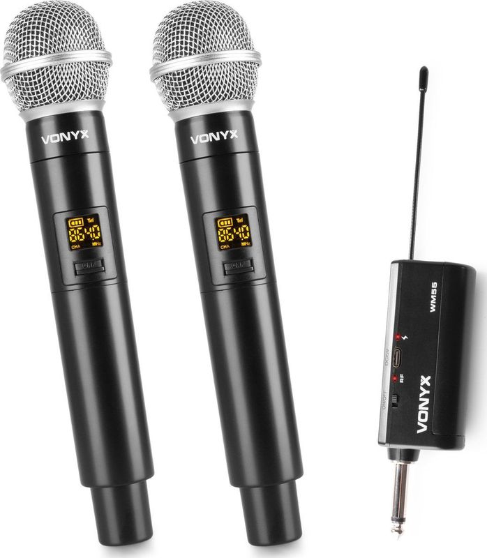 Vonyx WM552 Draadloze Microfoon Set - 2 Microfoons - JBL Compatibel