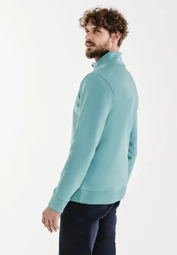 Troyer Sweatshirt - aurora turquoise