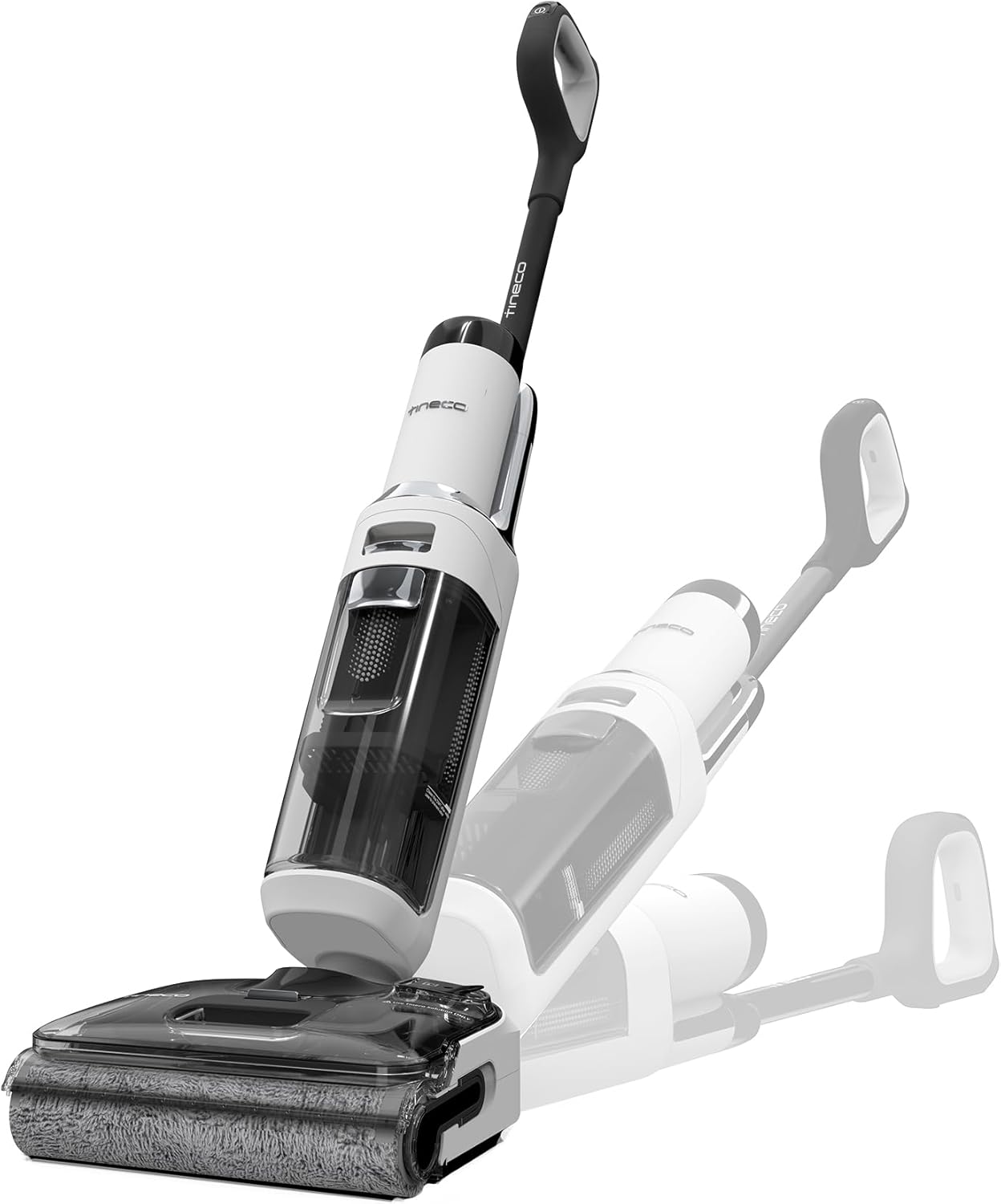 Tineco Floor ONE S6 Stretch Lite Nass Trockensauger, 180°Lay-Flat Nasssauger, Zentrifugallufttrocknung, 40min Laufzeit, Beidseitige Kantenreinigung, erreichen in niedriger Möbel für Tierhaare