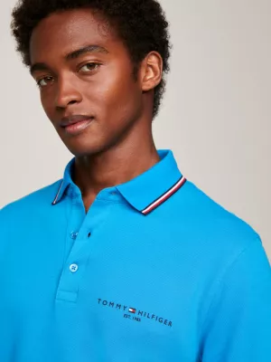 Polo Slim de Manga Comprida com Detalhe Exclusivo