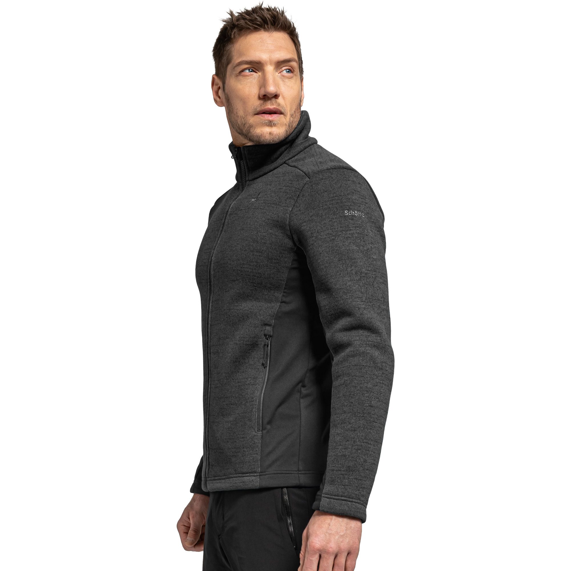 Schöffel Oberau ZipIn Fleecejacke Herren schwarz