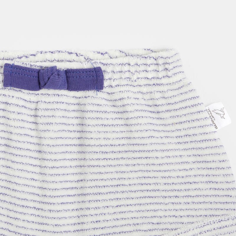 Short bébé en coton éponge bio violet Absorba Mauve Violet