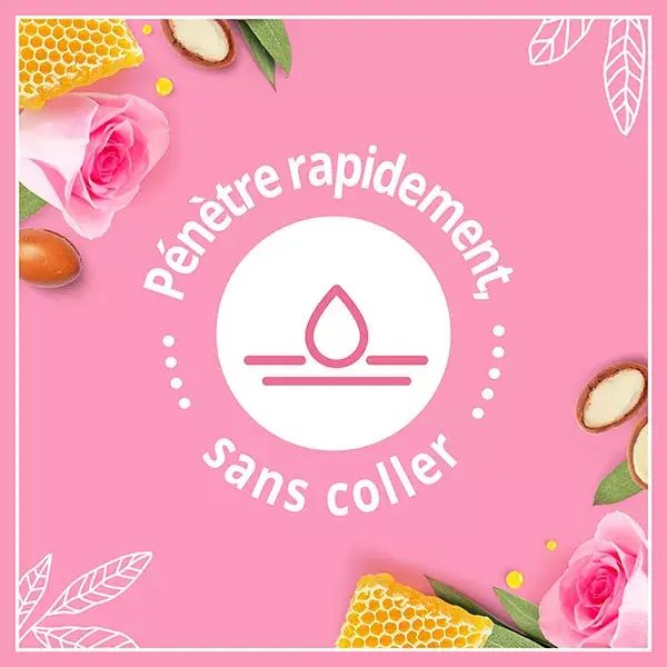 Le Petit Marseillais Lait Soin Cold Cream Argan, Cire d'Abeille et Rose 250ml