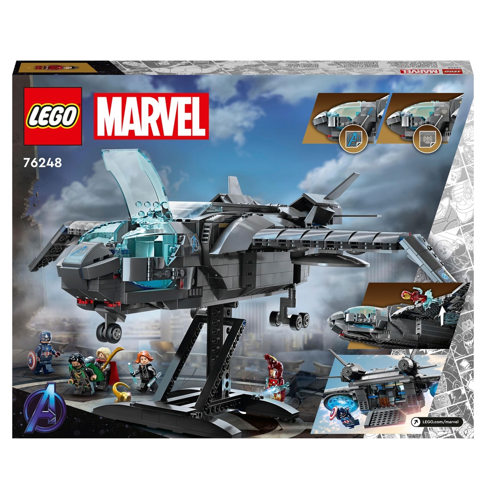 LEGO Marvel 76248 The Avengers Quinjet Infinity Saga Set