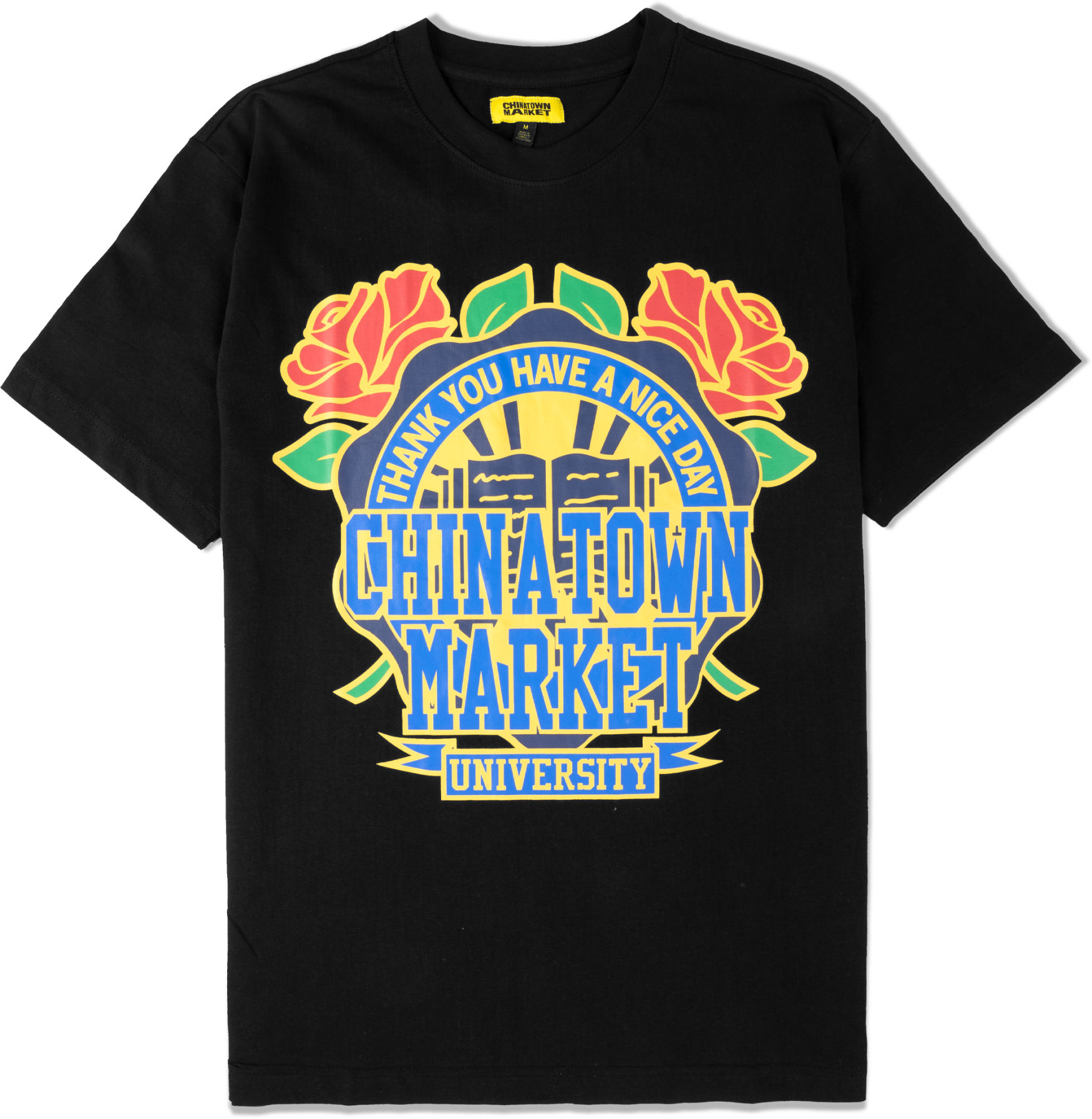 Market Rose Garden T-Shirt Schwarz