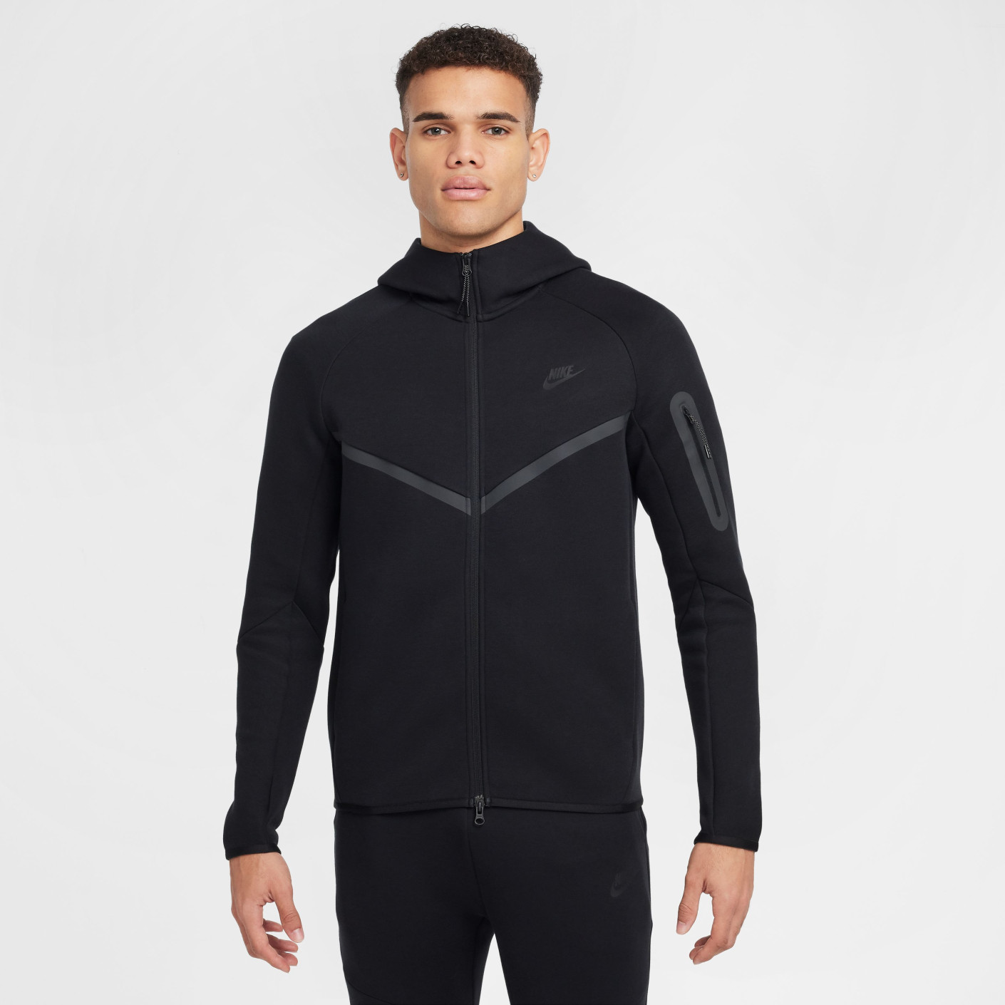 Nike Tech Fleece Sportswear Trainingspak Zwart Donkergrijs