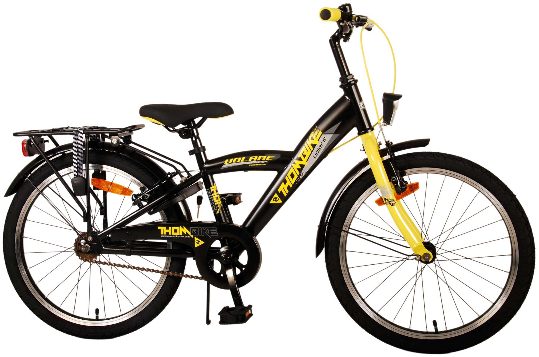TPFSports Thombike Kinderfahrrad - Jungen - 20 Zoll - Rücktritt + Handbremsen - Schwarz/Grün