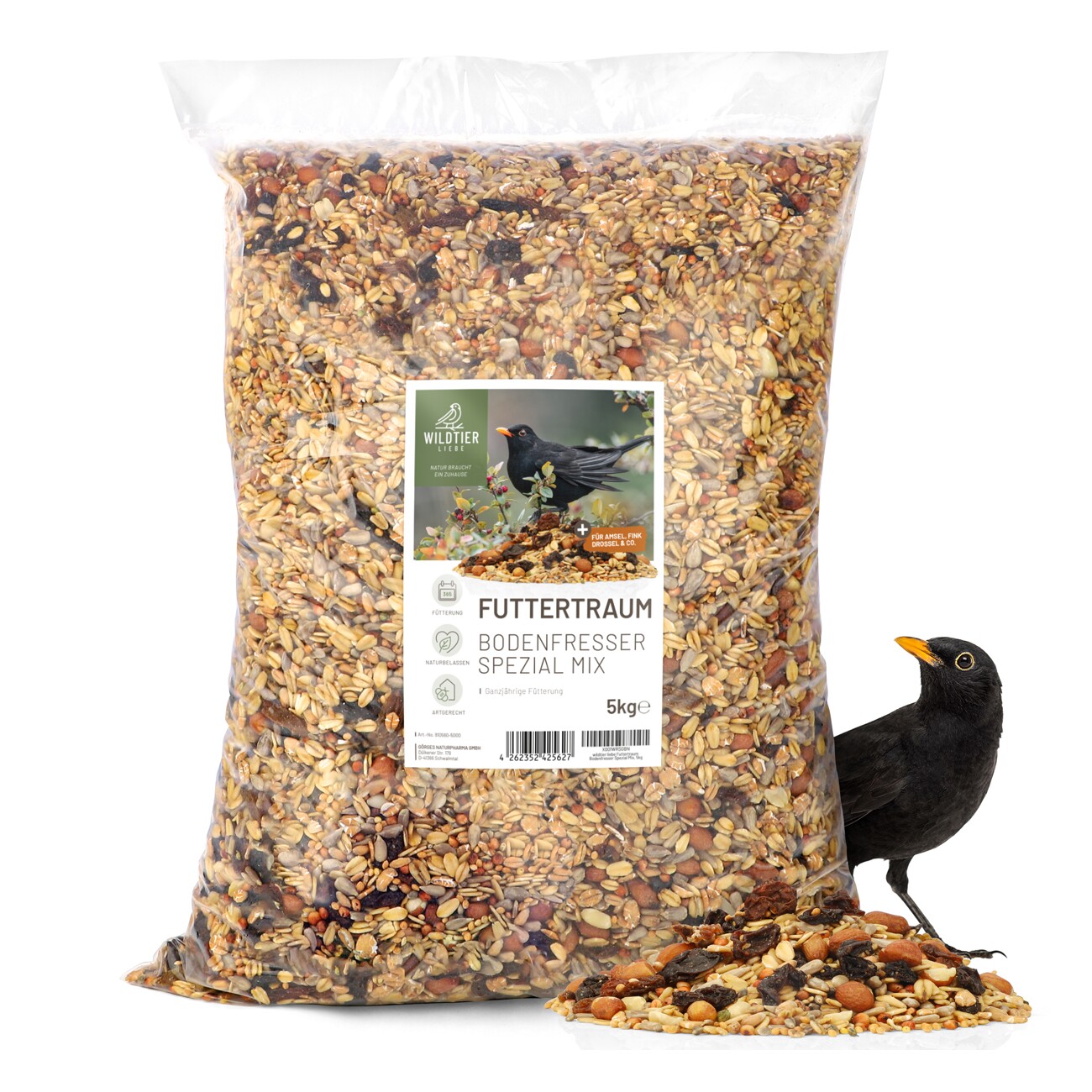 wildtier liebe Futtertraum Amselfutter 5kg