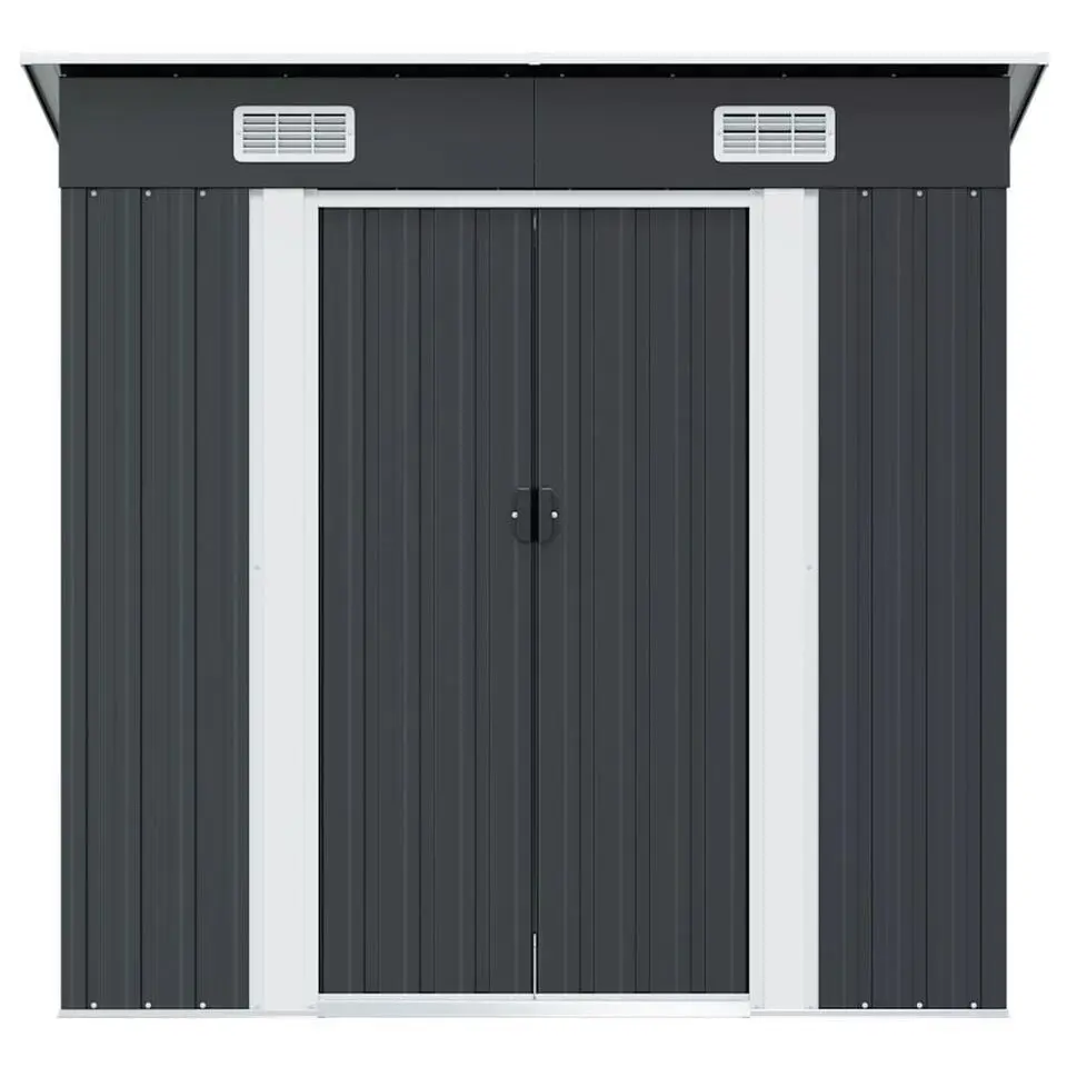 vidaXL - Tuinschuur - Antraciet - Staal